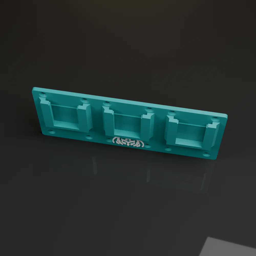 Battery holder 3x – fits Makita 18V LXT – design render